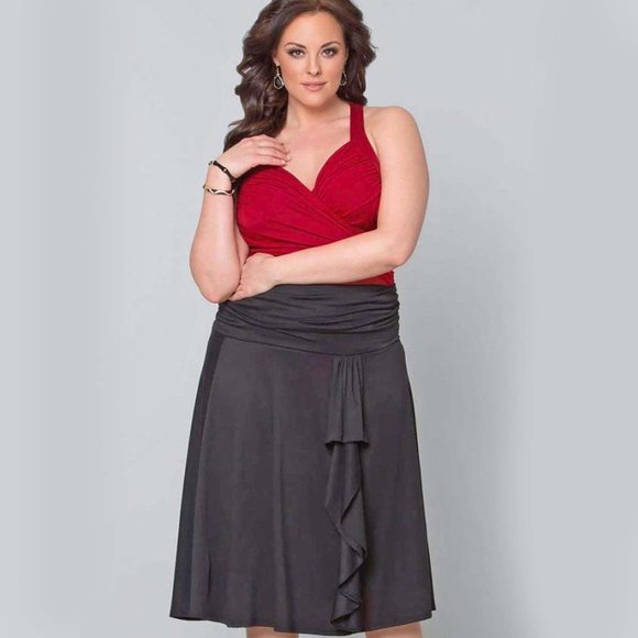 Kiyonna Plus Size 1X Cover Up Convertible to Dress Womens Purple Swimwear - Picture 7 of 9